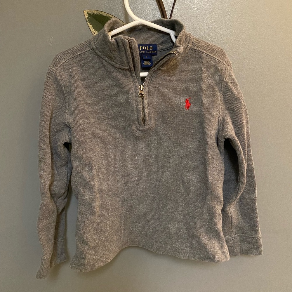 Ralph Lauren Polo Grey Sweater with Zipper